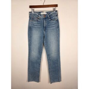 AYR The Sugar High Rise Straight Leg Jeans Women's Size 27‎ Blue Denim